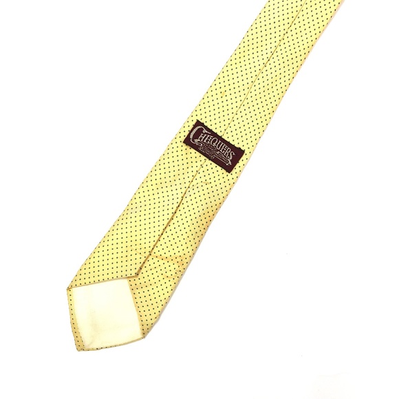 Chequers 100% Silk Tie - Picture 2 of 3